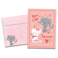 Load image into Gallery viewer, The cover of Tree-Free&#39;s You and Me Forever card, along with its matching envelope.
