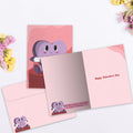 Load image into Gallery viewer, The inside of Tree-Free’s Teachers Fun Fact card, with the cover and envelope in the background.
