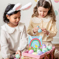 Load image into Gallery viewer, Lifestyle image(s) featuring Tree-Free’s Rainbow Bunnies card
