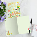 Load image into Gallery viewer, The envelope for Tree-Free’s Floral Bunnies card, along with the following text: “Every Tree-Free 5x7 card comes with a matching ARTvelope!”
