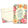 Load image into Gallery viewer, The cover of Tree-Free&#39;s Irreplaceable Flowers card, along with its matching envelope.
