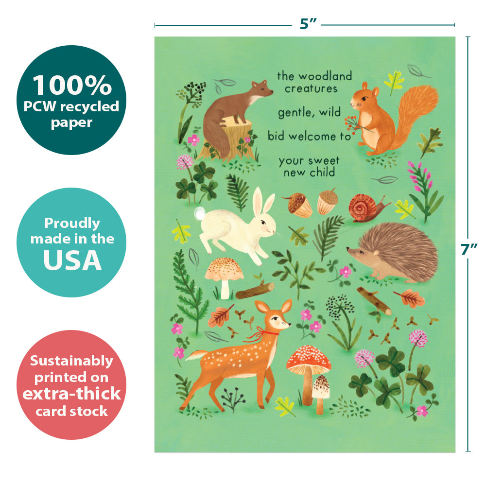 Artery8 Greeting Card Green Eastern Newt Nature Animal Lover Blank For