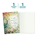 Load image into Gallery viewer, The cover and inside of Tree-Free’s Imperfect Nature card, along with the following text: “1 greeting card, 1 matching envelope”
