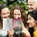 Load image into Gallery viewer, Lifestyle image(s) featuring Tree-Free’s Colorful Kindness card
