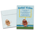 Load image into Gallery viewer, The cover of Tree-Free&#39;s Football Wisdom card, along with its matching envelope.
