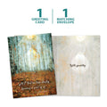 Load image into Gallery viewer, The cover and inside of Tree-Free’s Part Of Us card, along with the following text: “1 greeting card, 1 matching envelope”
