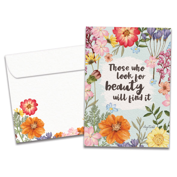 The cover of Tree-Free's Everywhere You Are card, along with its matching envelope.