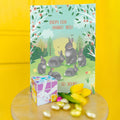 Load image into Gallery viewer, Lifestyle image(s) featuring Tree-Free’s Bunny Family Wishes card
