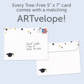 Load image into Gallery viewer, The envelope for Tree-Free’s Super Proud card, along with the following text: “Every Tree-Free 5x7 card comes with a matching ARTvelope!”
