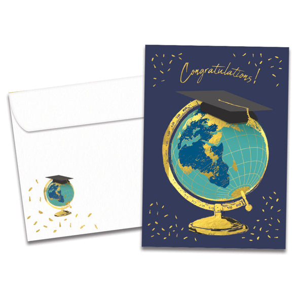 The cover of Tree-Free's Limitless World card, along with its matching envelope.