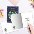 Load image into Gallery viewer, The inside of Tree-Free’s Limitless World card, with the cover and envelope in the background.
