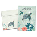 Load image into Gallery viewer, The cover of Tree-Free&#39;s Shellebrating You card, along with its matching envelope.
