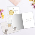 Load image into Gallery viewer, The inside of Tree-Free’s A Great Welcome card, with the cover and envelope in the background.

