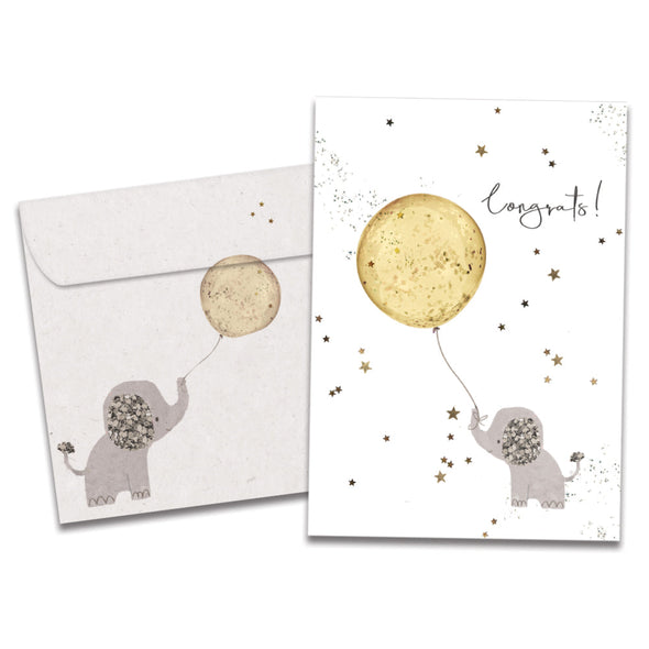 The cover of Tree-Free's A Great Welcome card, along with its matching envelope.