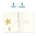 Load image into Gallery viewer, The cover and inside of Tree-Free’s Sweet Baby Grandchild card, along with the following text: “1 greeting card, 1 matching envelope”
