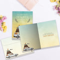 Load image into Gallery viewer, The inside of Tree-Free’s My Favorite Memories card, with the cover and envelope in the background.

