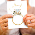 Load image into Gallery viewer, Lifestyle image(s) featuring Tree-Free’s Hooray Ring card
