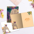 Load image into Gallery viewer, The inside of Tree-Free’s Huge Wishes card, with the cover and envelope in the background.

