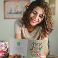 Load image into Gallery viewer, Lifestyle image(s) featuring Tree-Free’s May Joy Find You card
