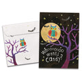 Load image into Gallery viewer, The cover of Tree-Free&#39;s Who Wants Candy card, along with its matching envelope.
