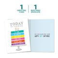 Load image into Gallery viewer, The cover and inside of Tree-Free’s Celebrating 30 card, along with the following text: “1 greeting card, 1 matching envelope”
