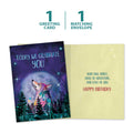 Load image into Gallery viewer, The cover and inside of Tree-Free’s Celebrate Today card, along with the following text: “1 greeting card, 1 matching envelope”
