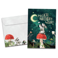 Load image into Gallery viewer, The cover of Tree-Free&#39;s Magical Wishes card, along with its matching envelope.
