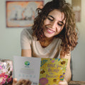 Load image into Gallery viewer, Lifestyle image(s) featuring Tree-Free’s Honey Bee Day card
