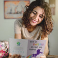 Load image into Gallery viewer, Lifestyle image(s) featuring Tree-Free’s Awesome Rainbows card
