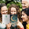 Load image into Gallery viewer, Lifestyle image(s) featuring Tree-Free’s Starlight Moonbeams card
