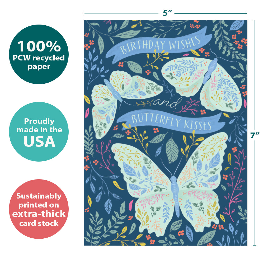 Loading Message Butterfly Butterfly Wishes Greeting Card – Tree-Free Greetings