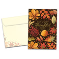 Load image into Gallery viewer, The cover of Tree-Free&#39;s Very Thankful card, along with its matching envelope.
