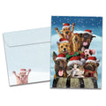 Load image into Gallery viewer, The cover of Tree-Free&#39;s Downhill From Here card, along with its matching envelope.
