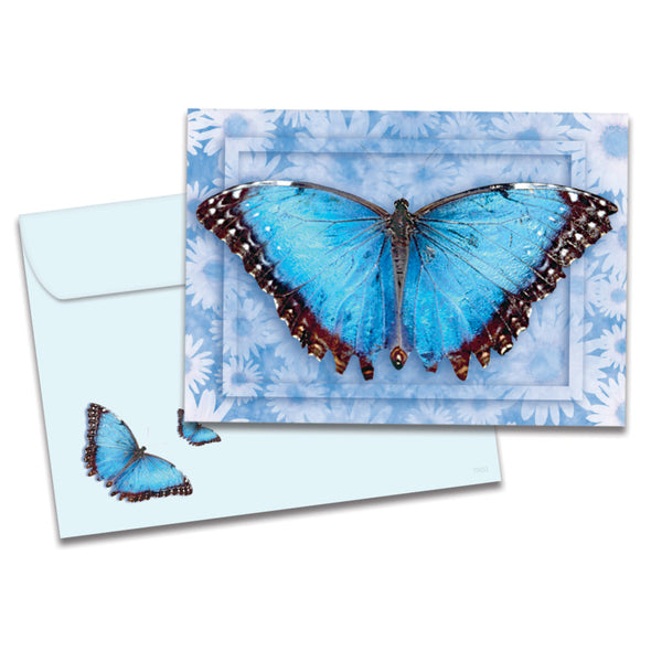 The cover of Tree-Free's Butterfly #1 All Occasion Card card, along with its matching envelope.