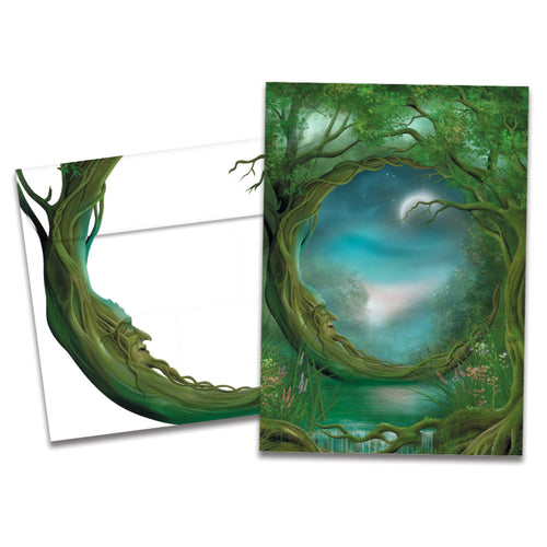 The cover of Tree-Free's Day And Night All Occasion Card card, along with its matching envelope.