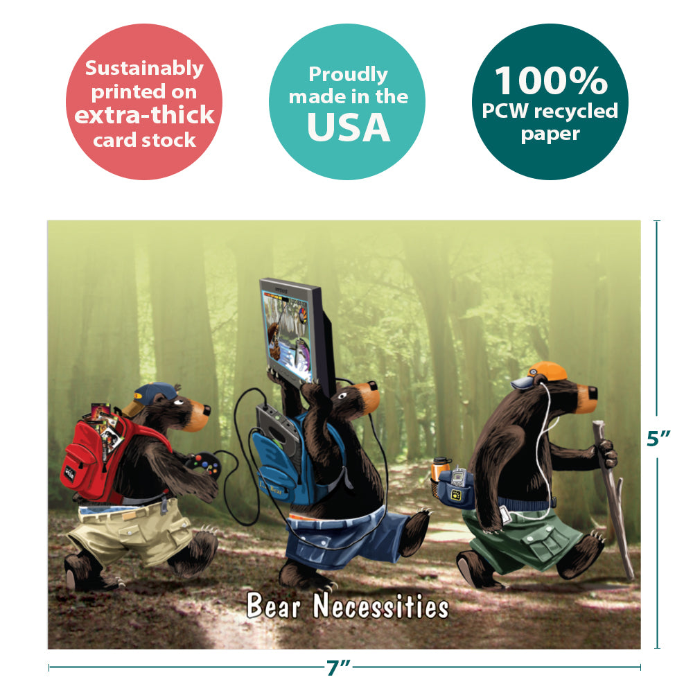 Bear Necessities Single Card TreeFree Greetings