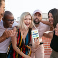 Load image into Gallery viewer, Lifestyle image(s) featuring Tree-Free’s Woohoo Congrats card
