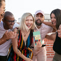 Load image into Gallery viewer, Lifestyle image(s) featuring Tree-Free’s Bravo Congrats card
