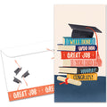 Load image into Gallery viewer, The cover of Tree-Free&#39;s Hooray Congrats card, along with its matching envelope.
