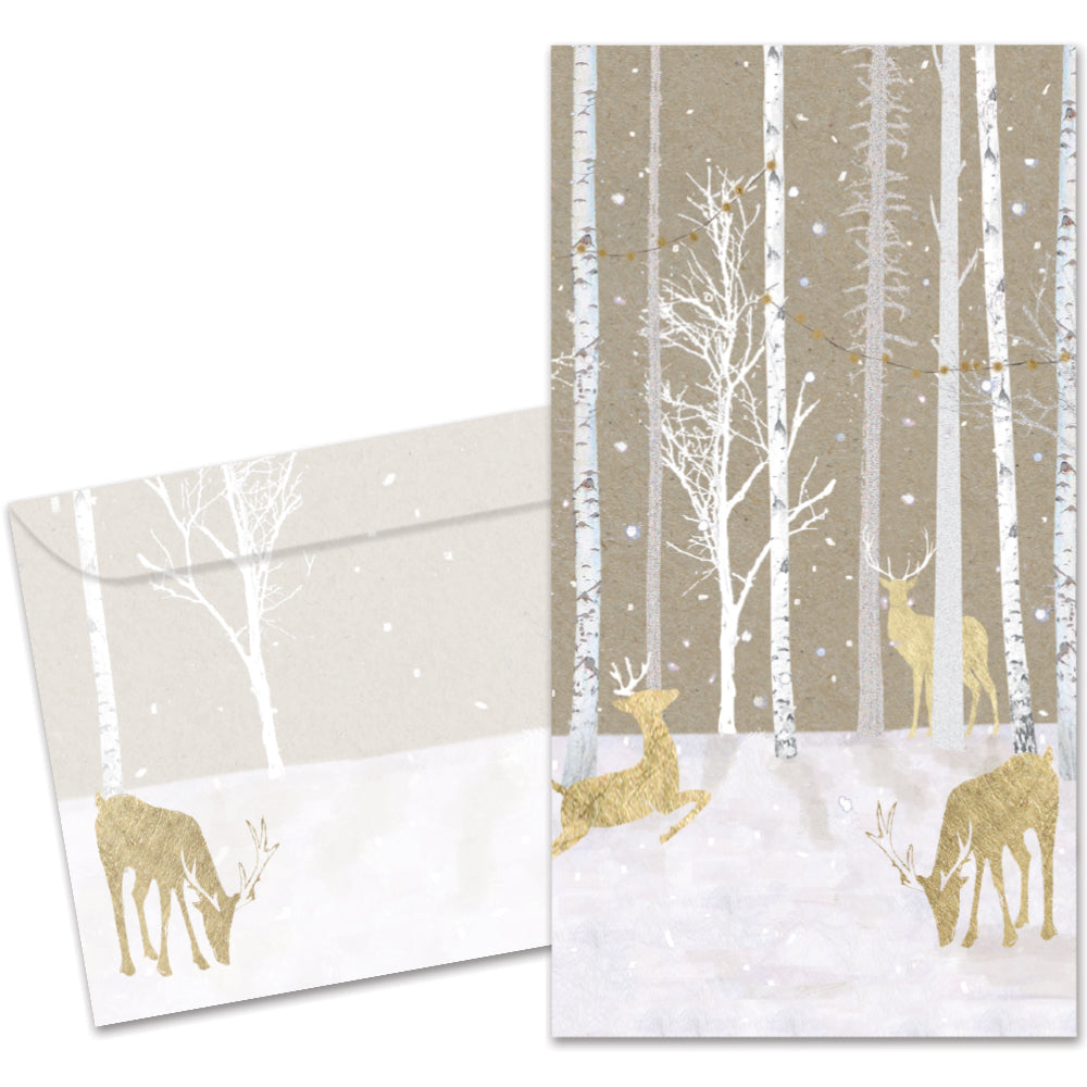 Silent Wood Single Money Holder Card
