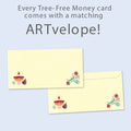 Load image into Gallery viewer, Floral Candles Money Holder Card 12 Pack
