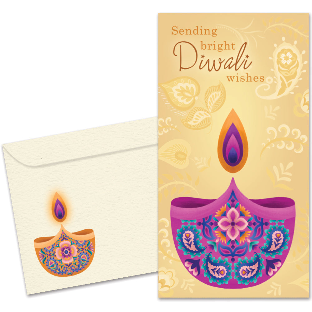 Sending Bright Wishes Money Holder Card 12 Pack