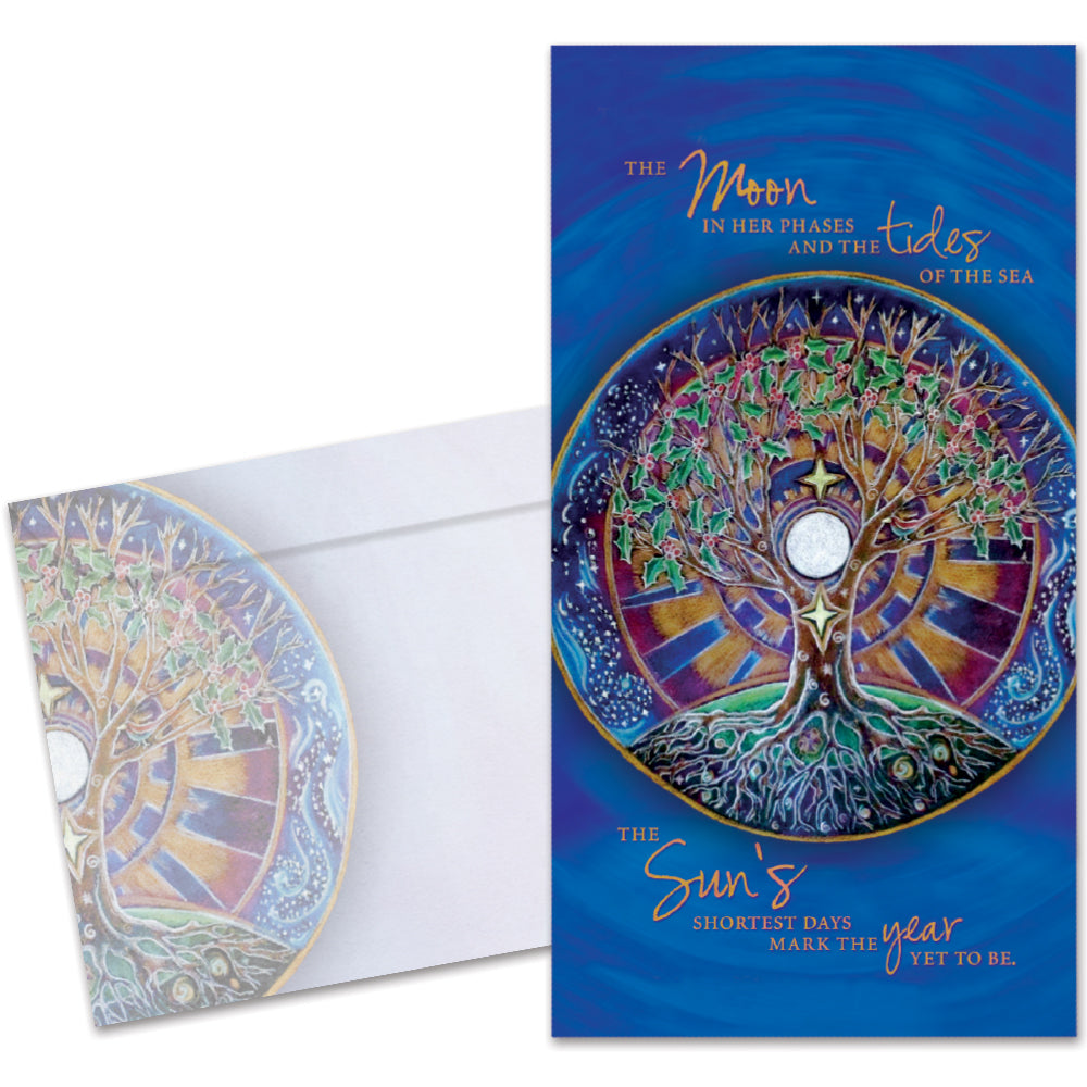 Winter Solstice Mandala Money Holder Card 12 Pack