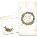 Load image into Gallery viewer, Winter Pine Wreath Money Holder Card 12 Pack
