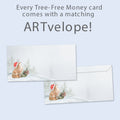 Load image into Gallery viewer, Piled Wild Watercolor Money Holder Card 12 Pack
