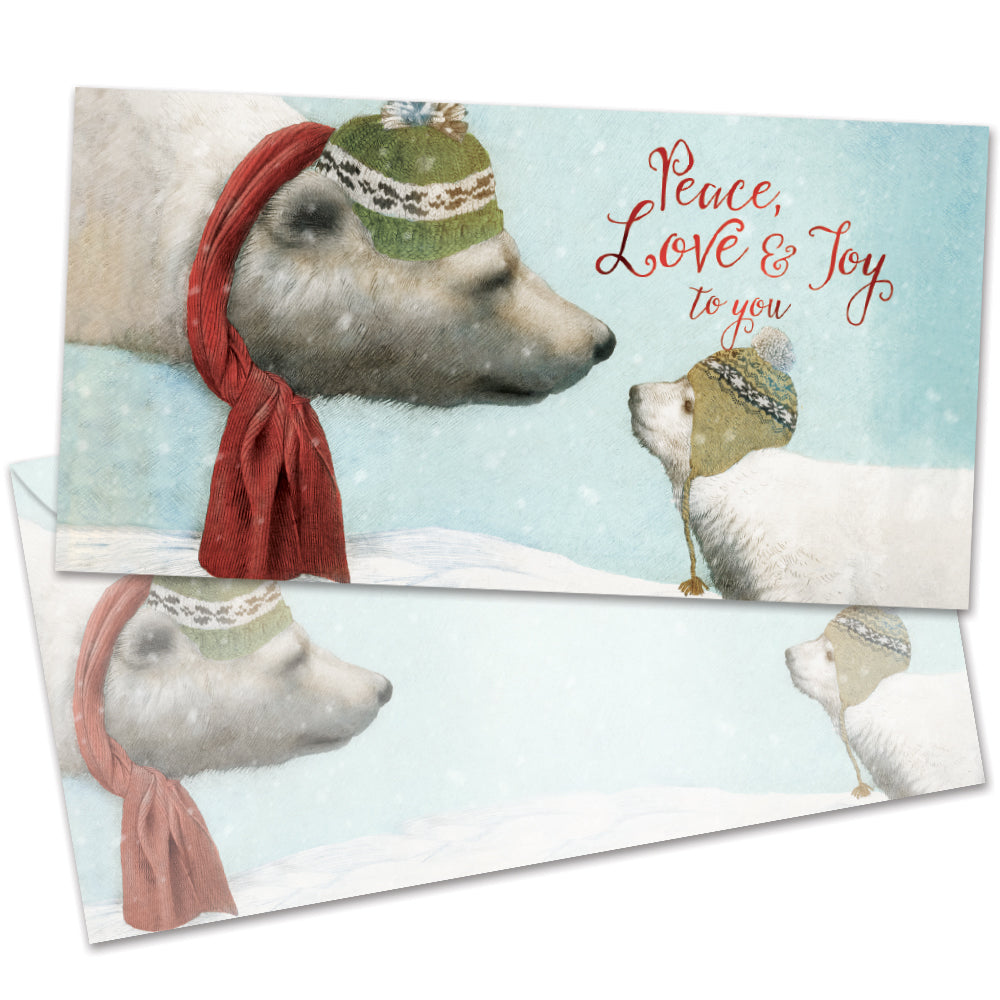 Peace Love Joy Money Holder Card 12 Pack