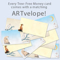 Load image into Gallery viewer, Peaceful Celebration Money Holder Card 12 Pack
