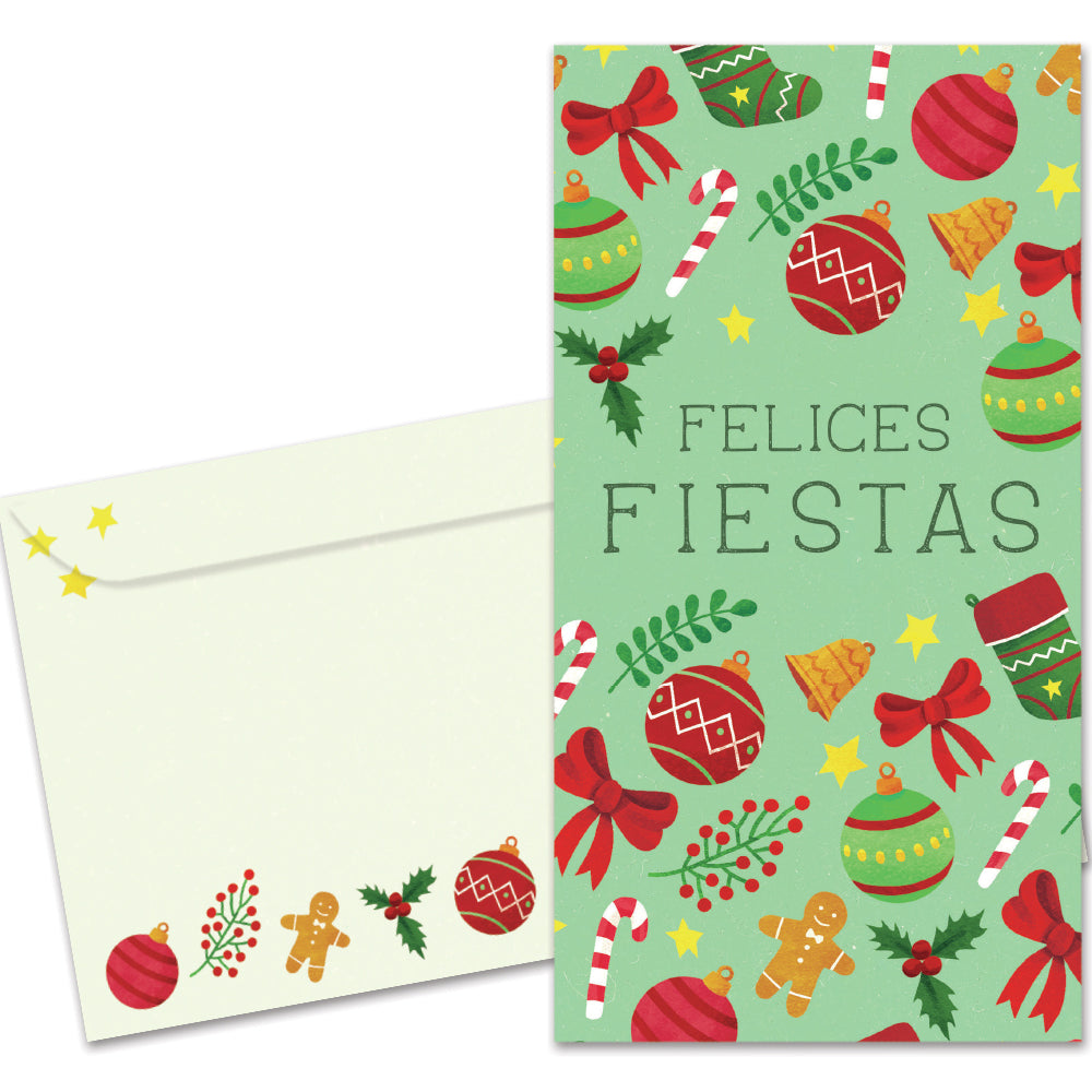 Fiestas Pattern Money Holder Card 12 Pack