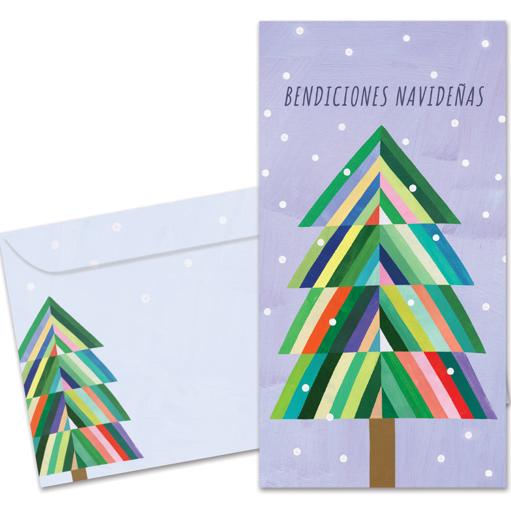 Navidenas Tree Money Holder Card 12 Pack