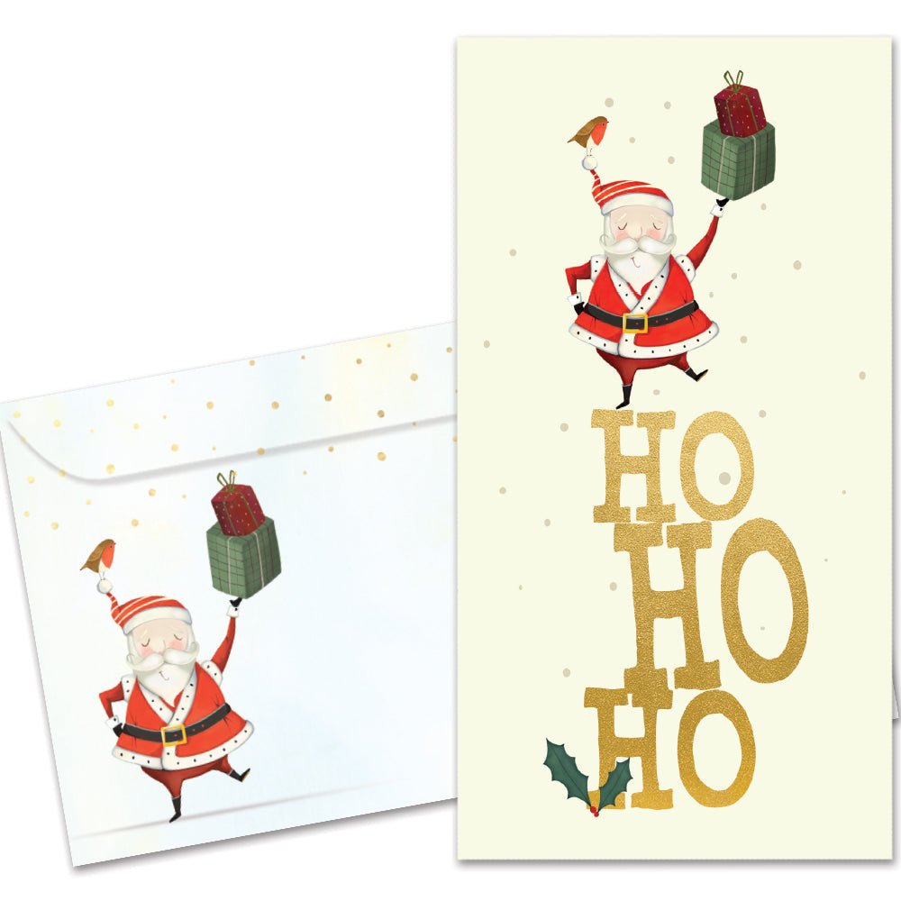 Ho Ho Ho Greeting Card 4 Pack – Tree-Free Greetings